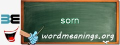 WordMeaning blackboard for sorn